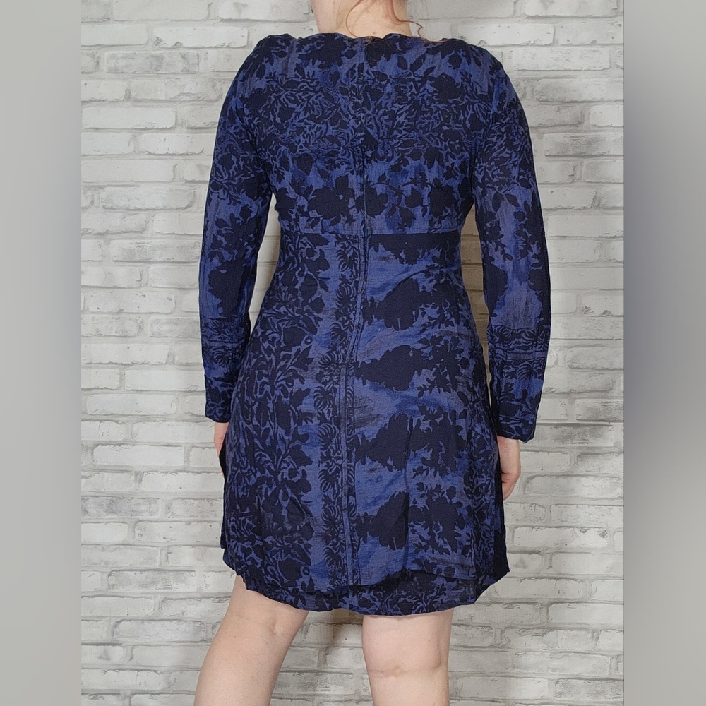 Rabbit Rabbit Rabbit Designs Blue Floral Vintage Dress - Picture 3 of 16